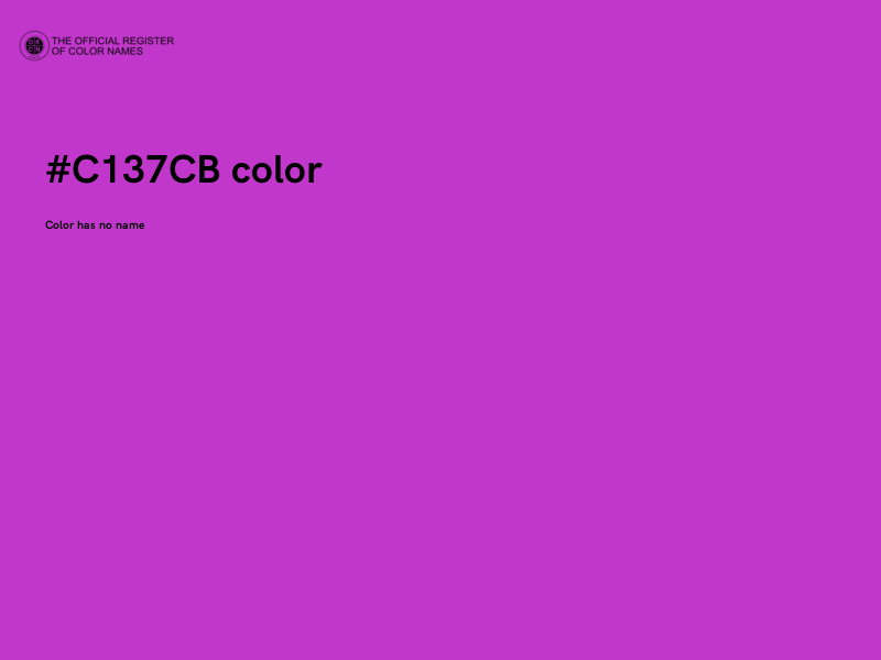 #C137CB color image