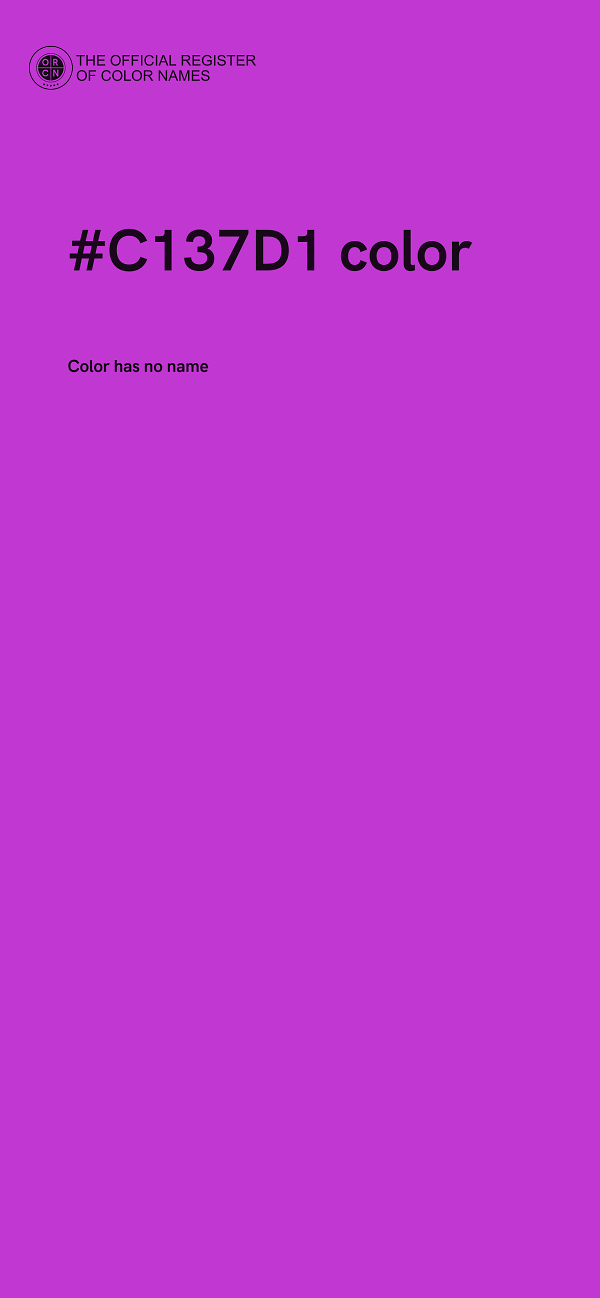 #C137D1 color image