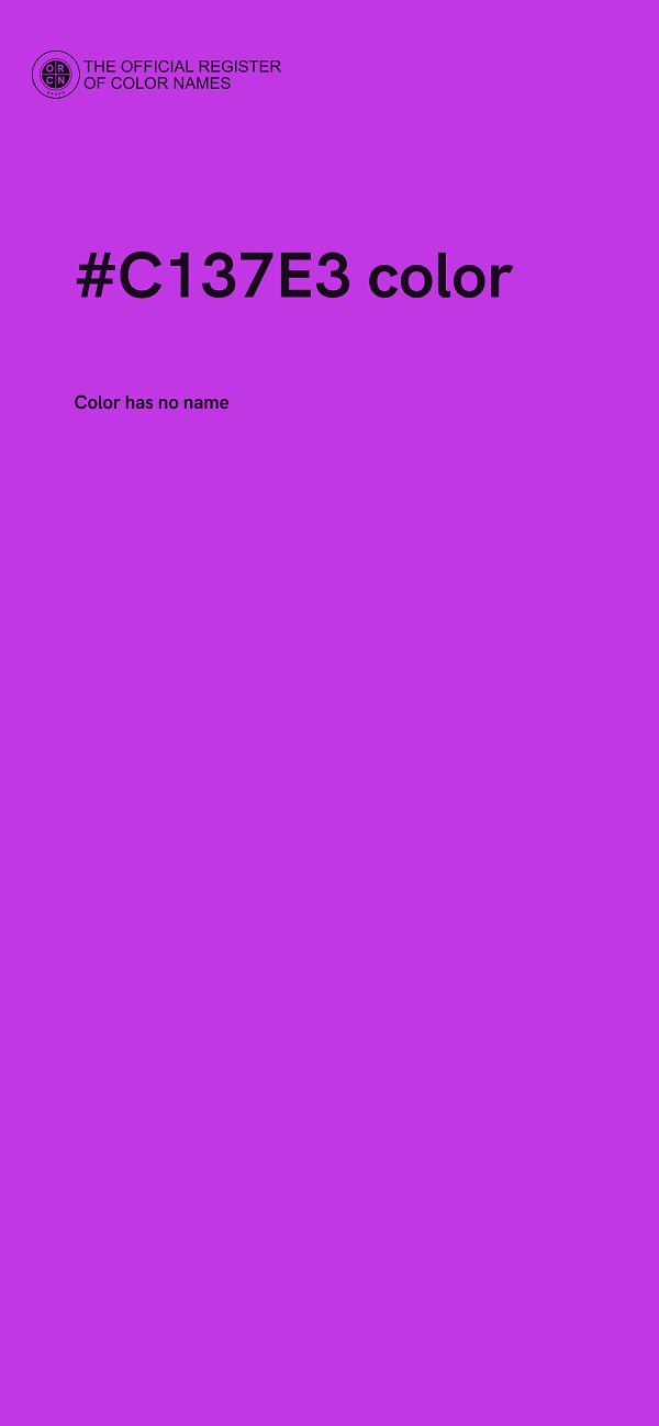 #C137E3 color image