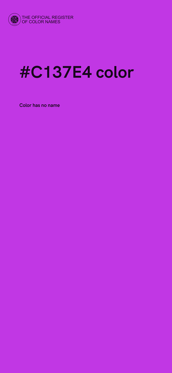 #C137E4 color image