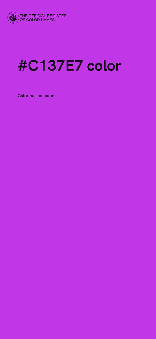 #C137E7 color image