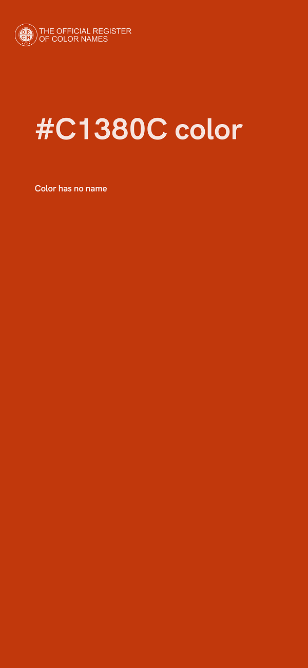 #C1380C color image