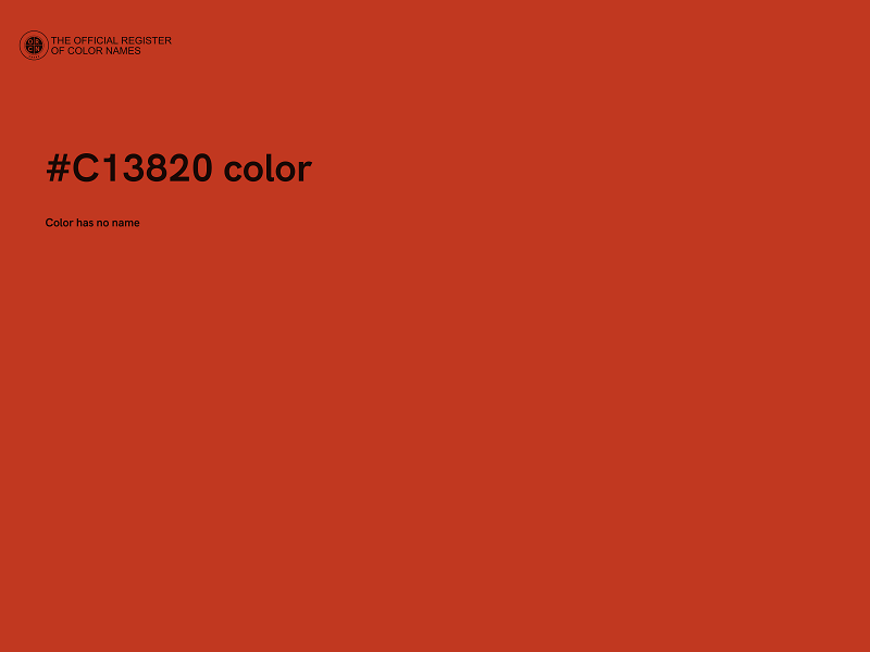 #C13820 color image