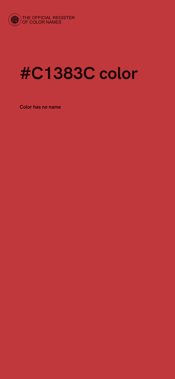 #C1383C color image