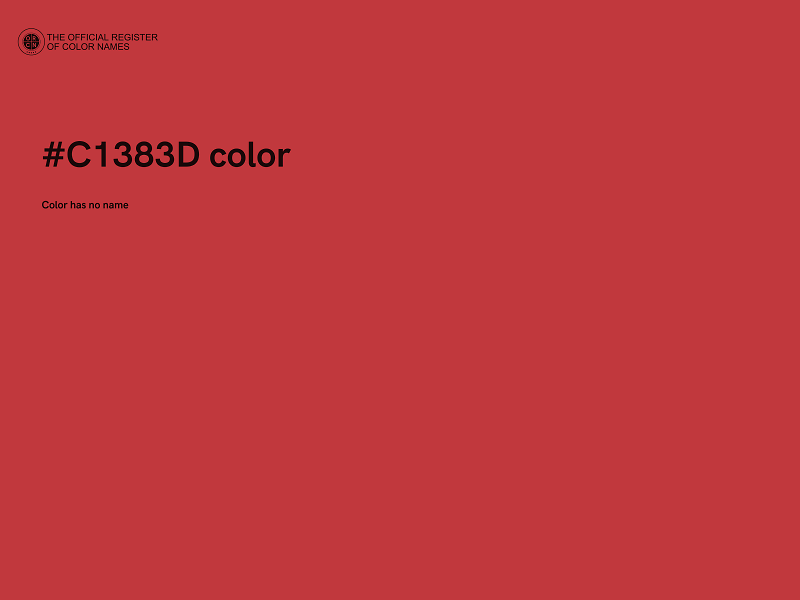 #C1383D color image
