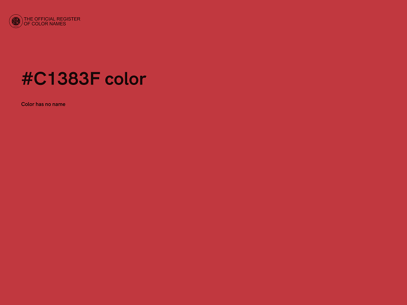 #C1383F color image