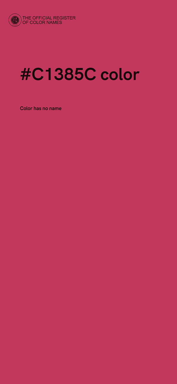 #C1385C color image