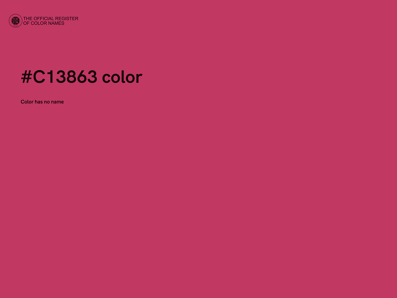 #C13863 color image