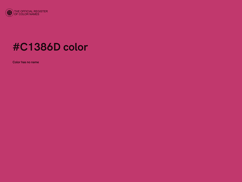 #C1386D color image