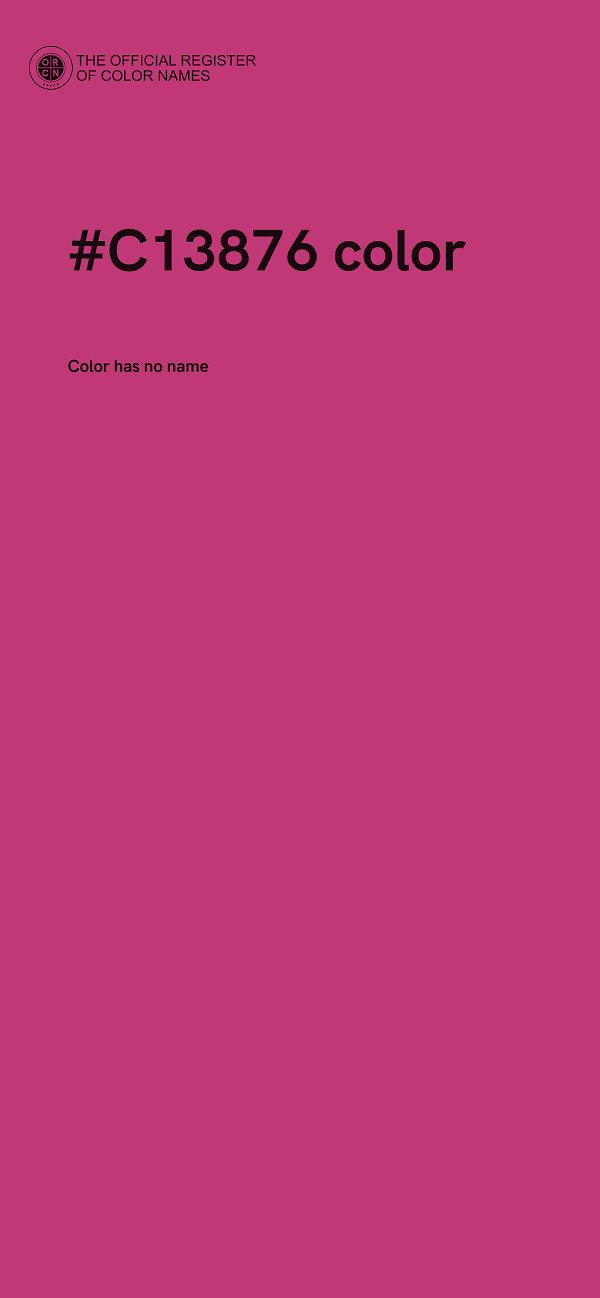 #C13876 color image
