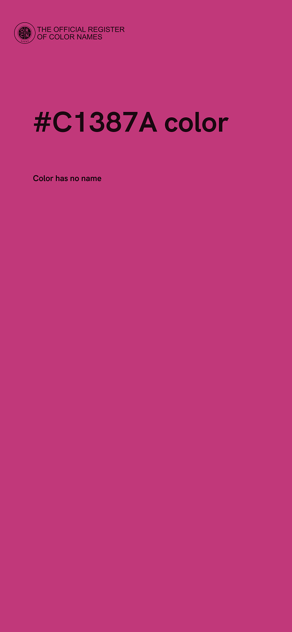 #C1387A color image