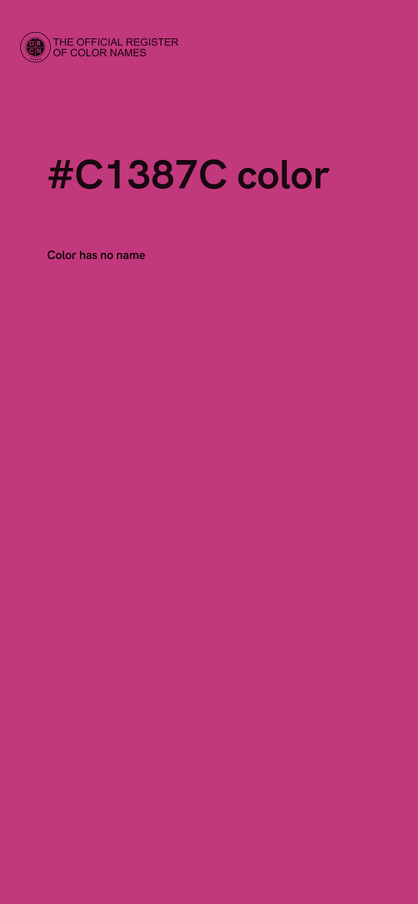 #C1387C color image