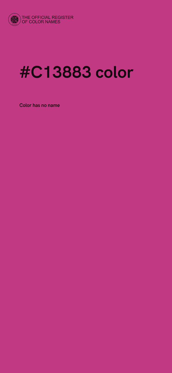 #C13883 color image