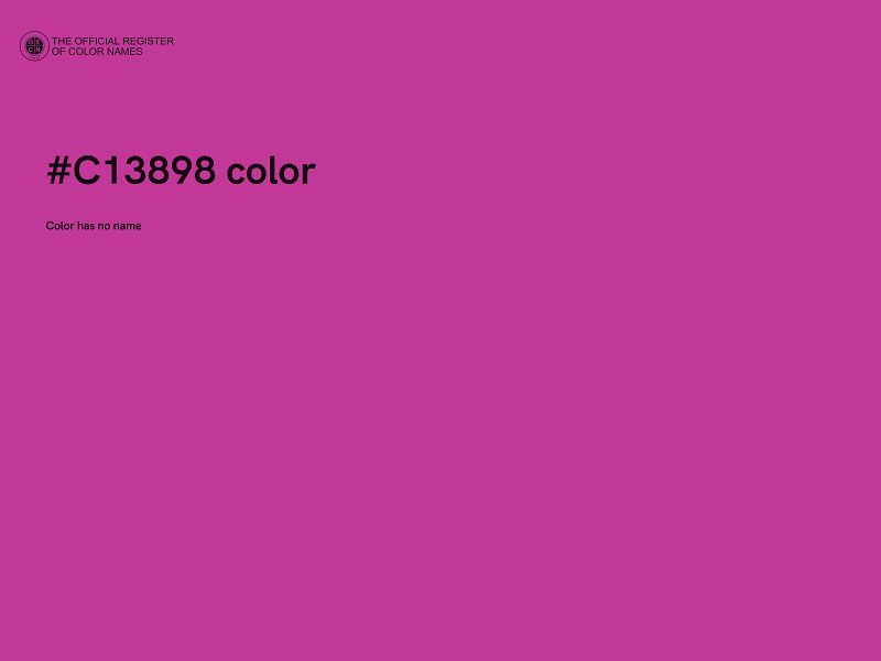 #C13898 color image