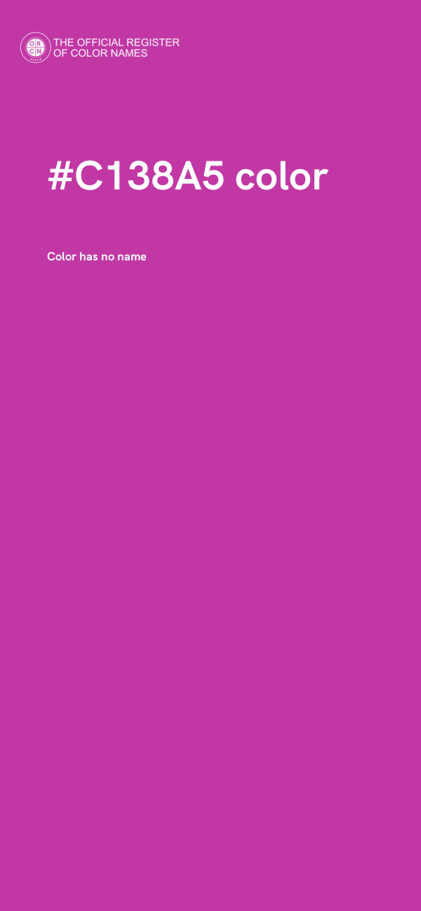#C138A5 color image
