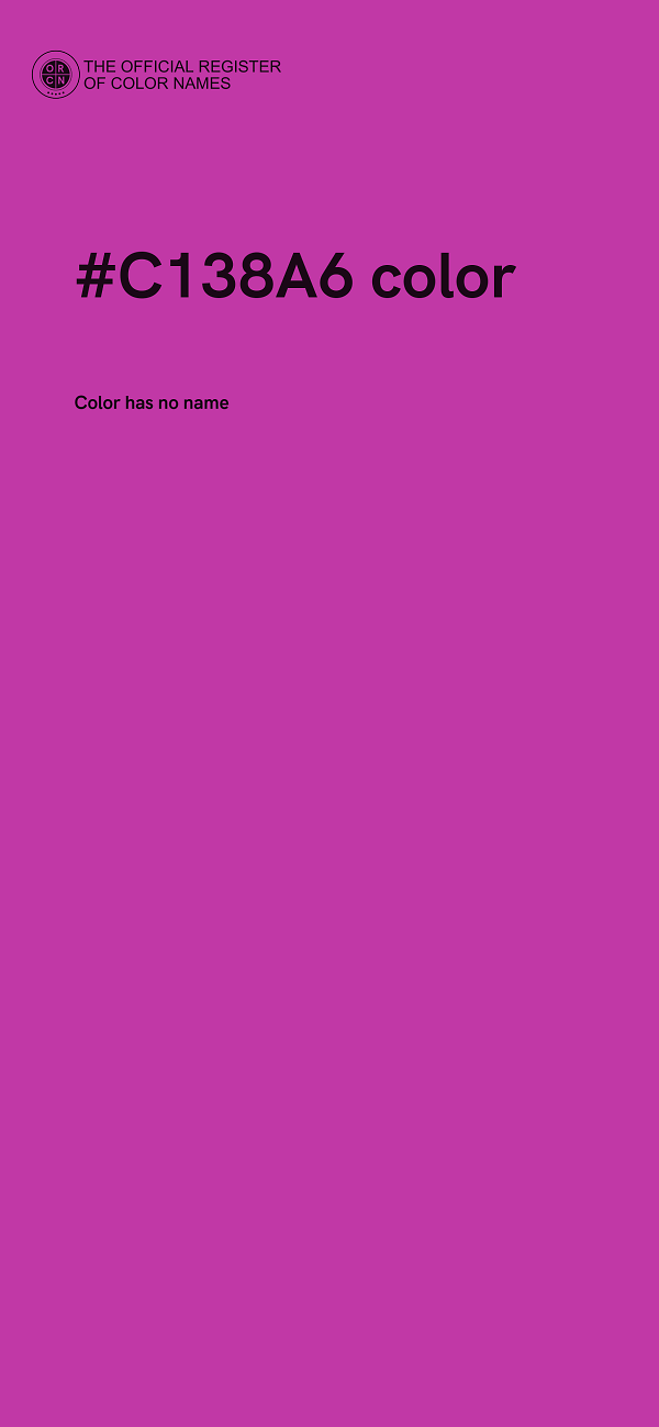 #C138A6 color image
