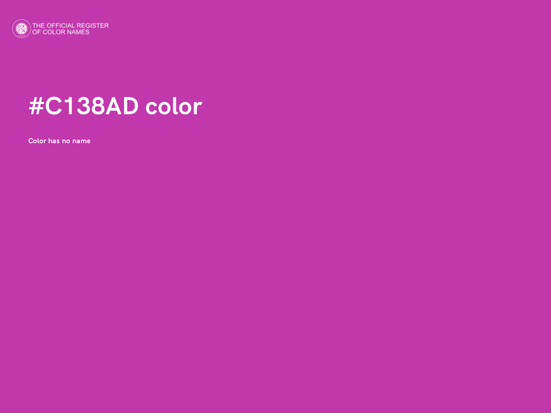 #C138AD color image