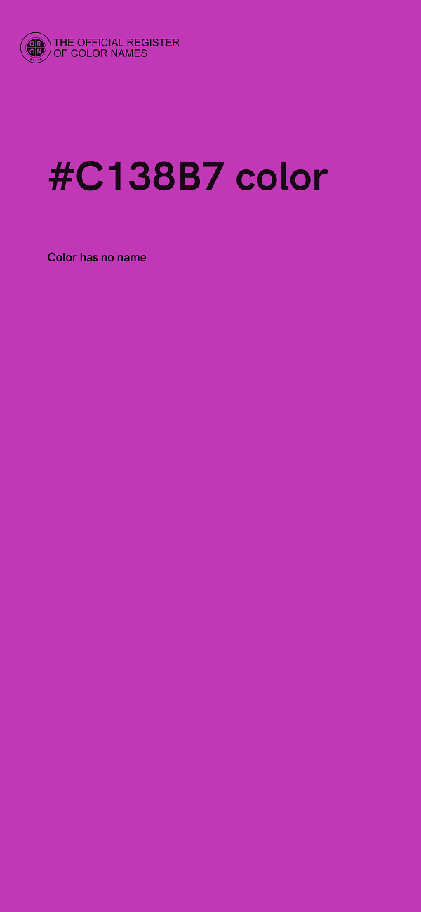 #C138B7 color image
