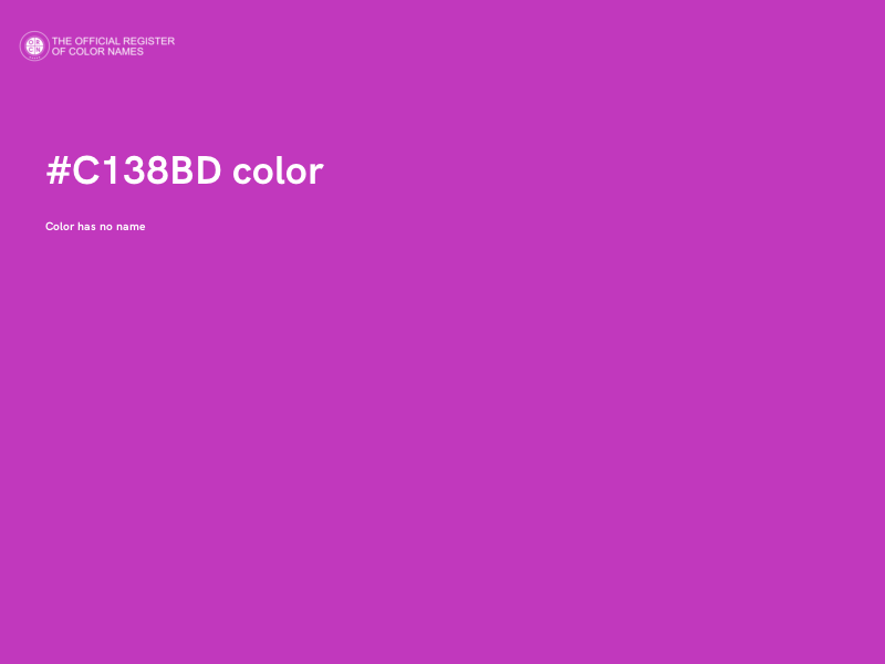 #C138BD color image