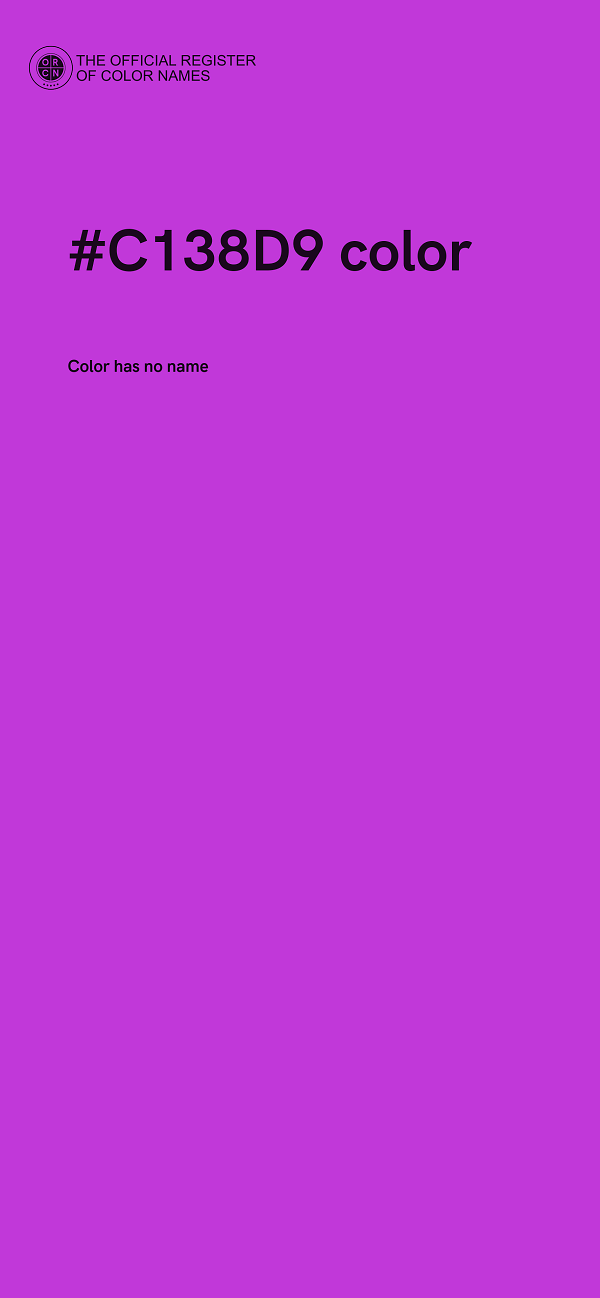 #C138D9 color image