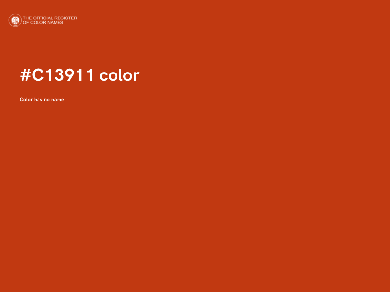 #C13911 color image