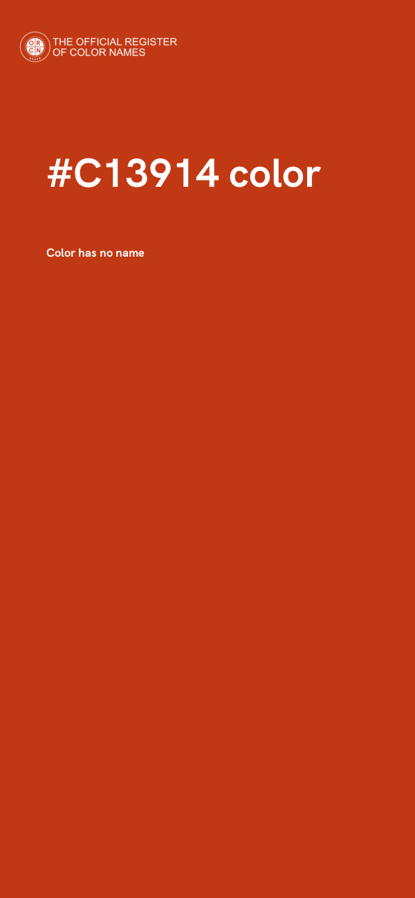 #C13914 color image