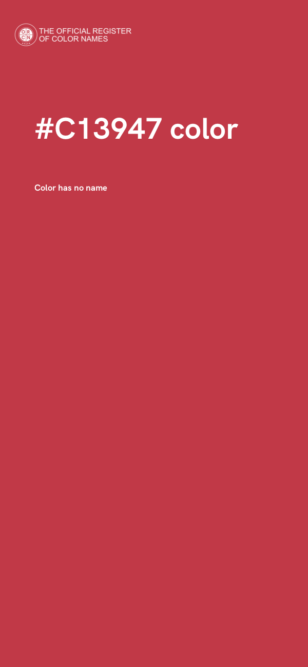 #C13947 color image