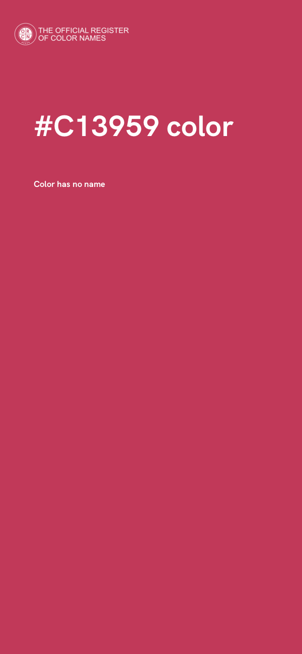 #C13959 color image