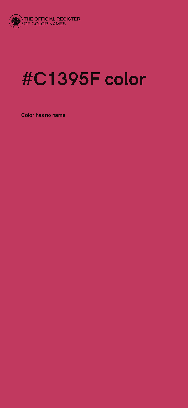#C1395F color image