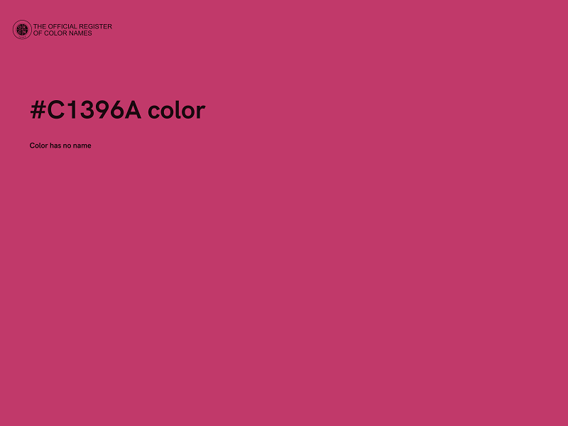 #C1396A color image