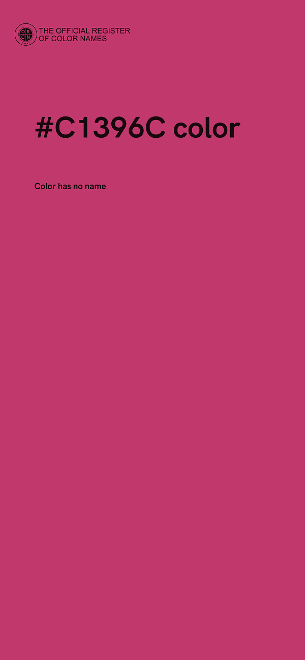 #C1396C color image