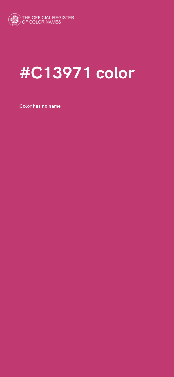 #C13971 color image