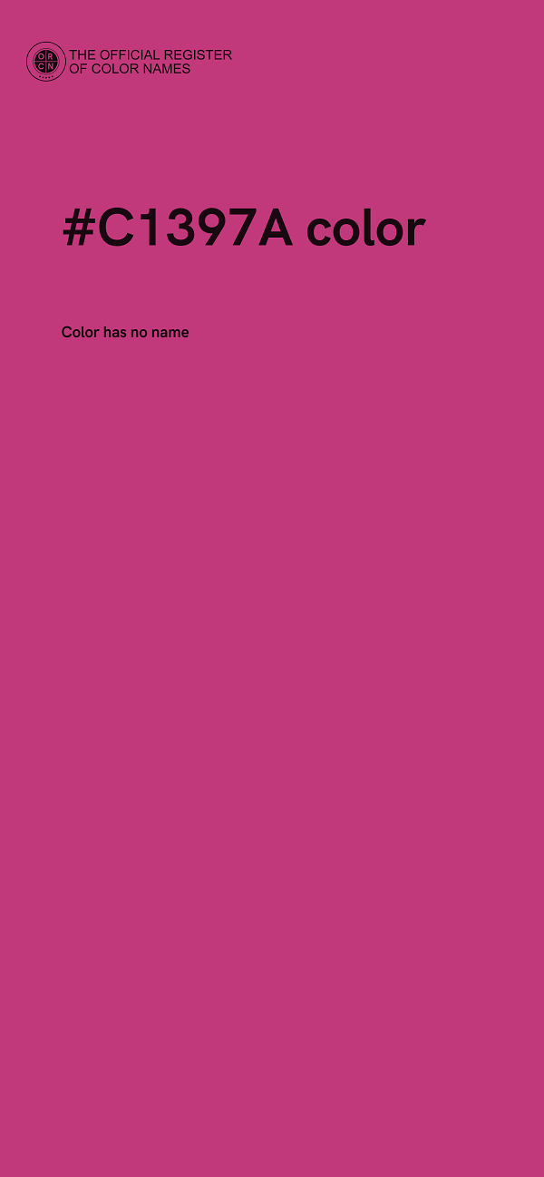 #C1397A color image