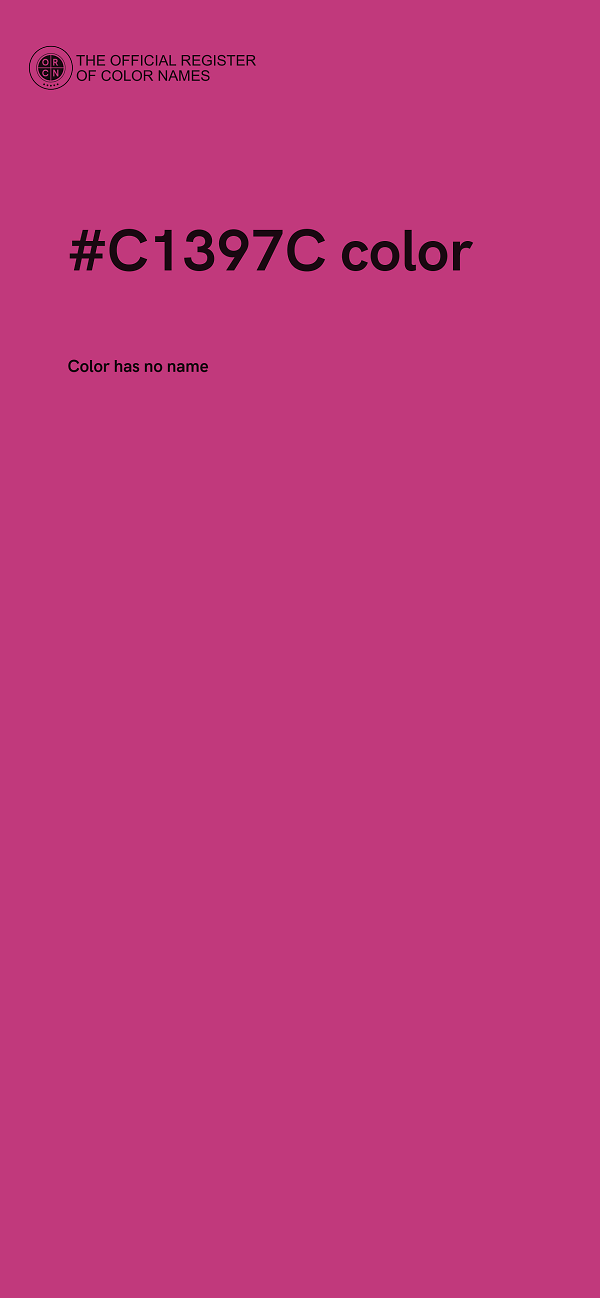 #C1397C color image