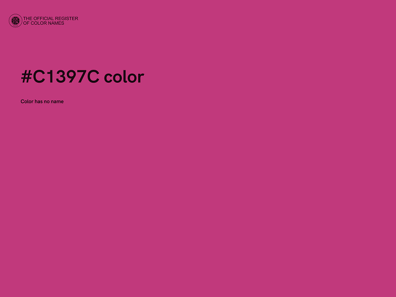 #C1397C color image