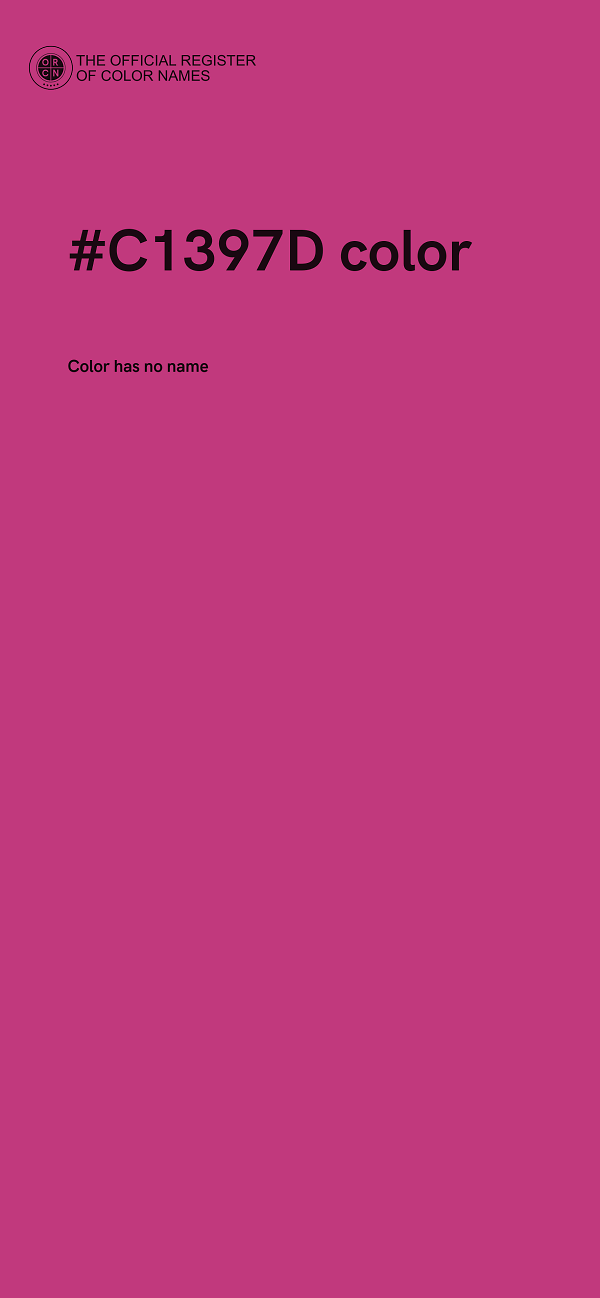 #C1397D color image