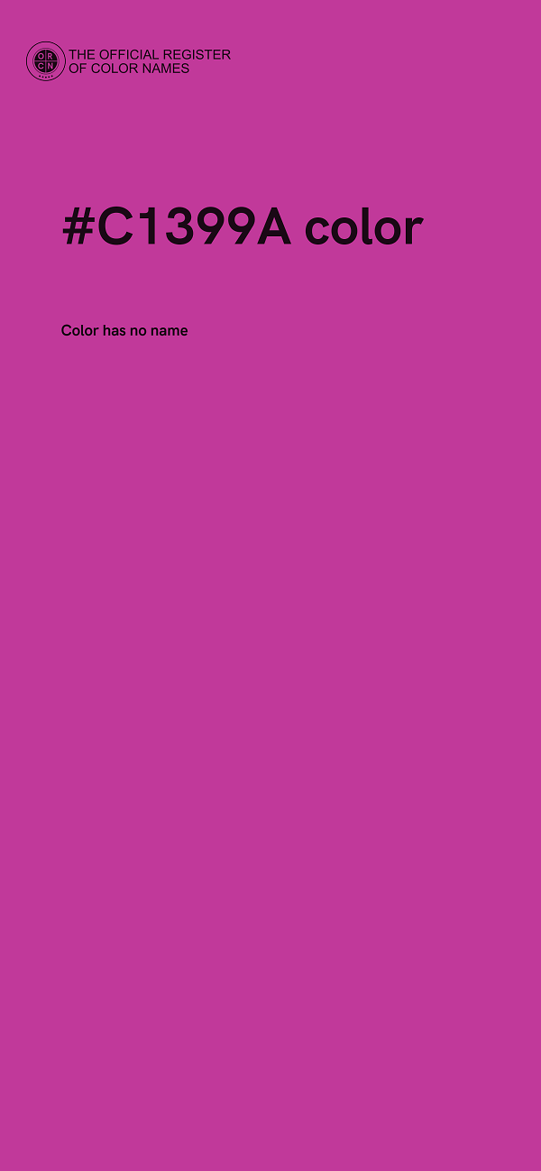 #C1399A color image