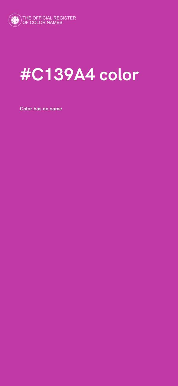 #C139A4 color image