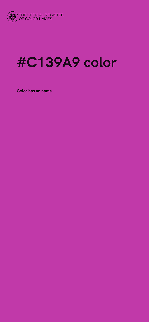 #C139A9 color image