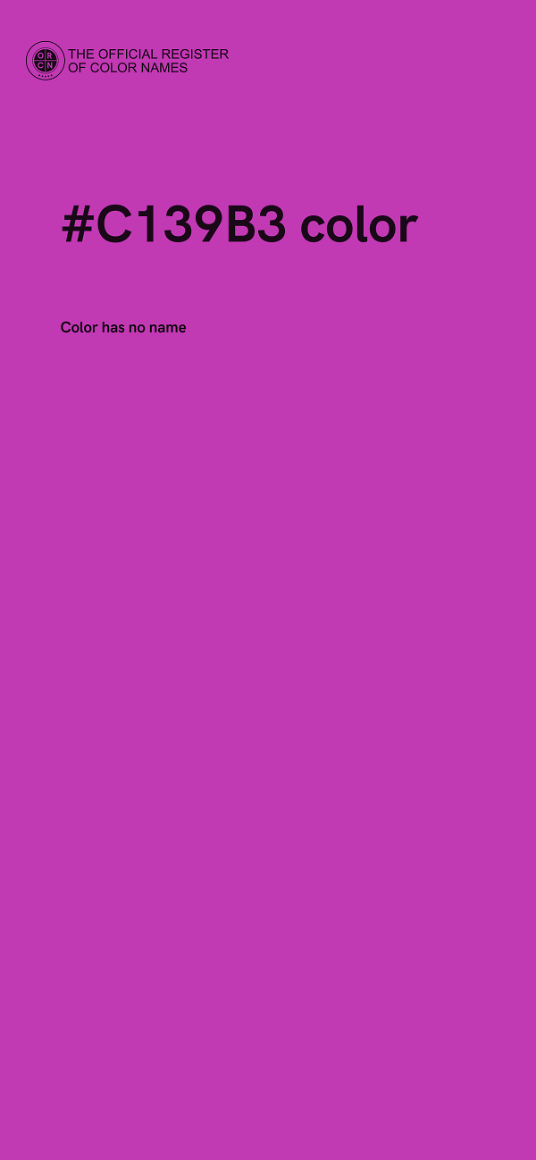 #C139B3 color image