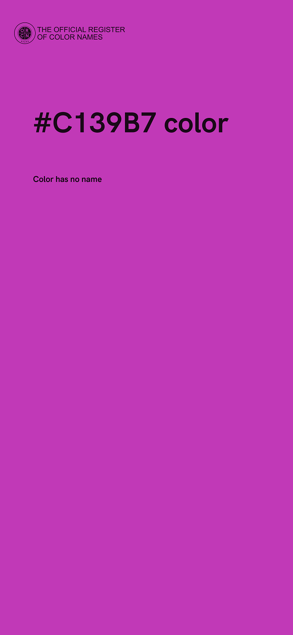 #C139B7 color image