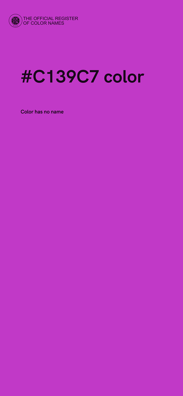 #C139C7 color image
