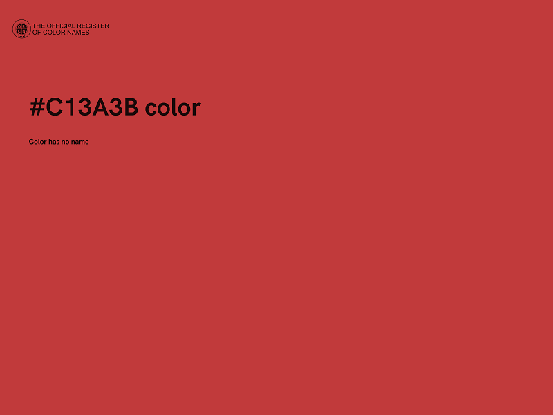 #C13A3B color image