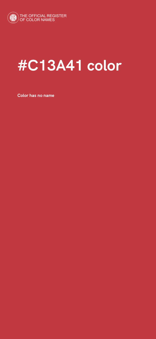 #C13A41 color image