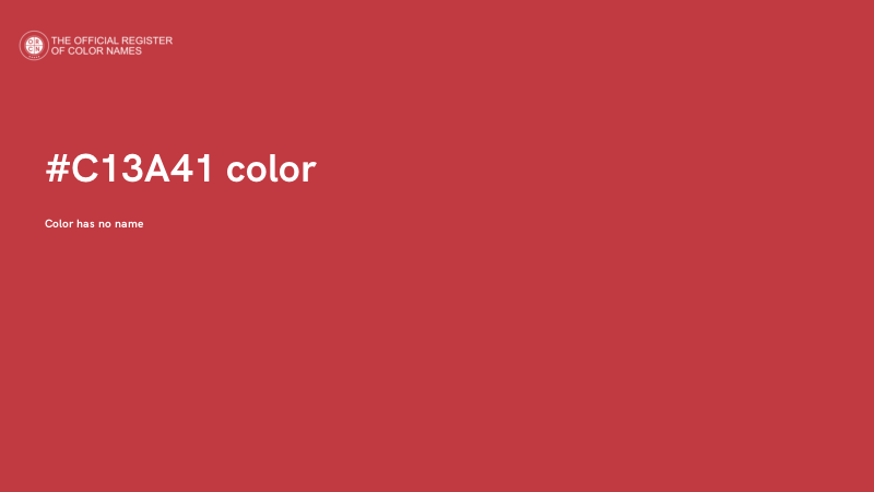 #C13A41 color image