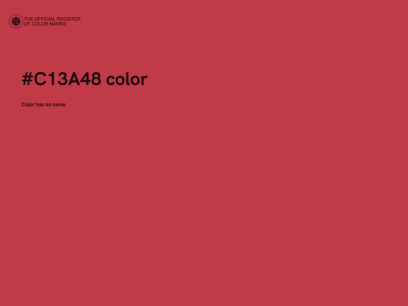 #C13A48 color image