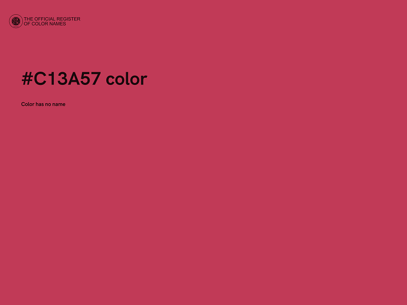 #C13A57 color image