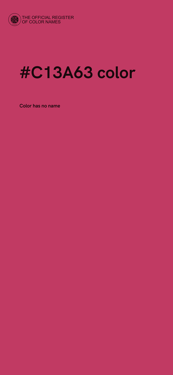 #C13A63 color image
