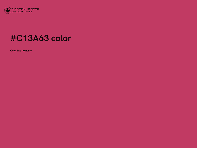 #C13A63 color image
