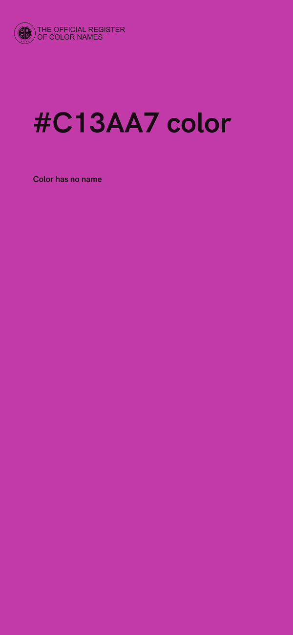 #C13AA7 color image